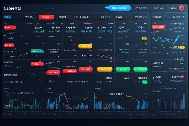 Economic calendar with high-impact events