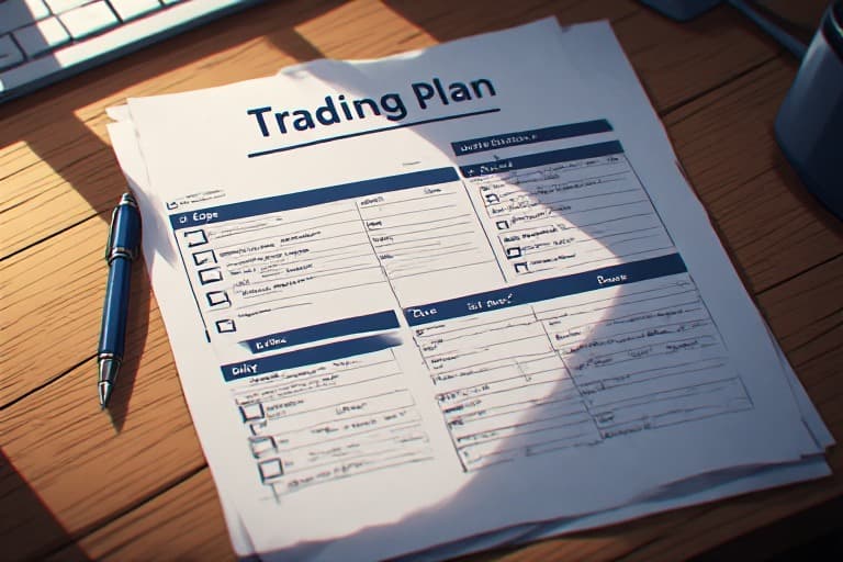 Trading plan document and checklist