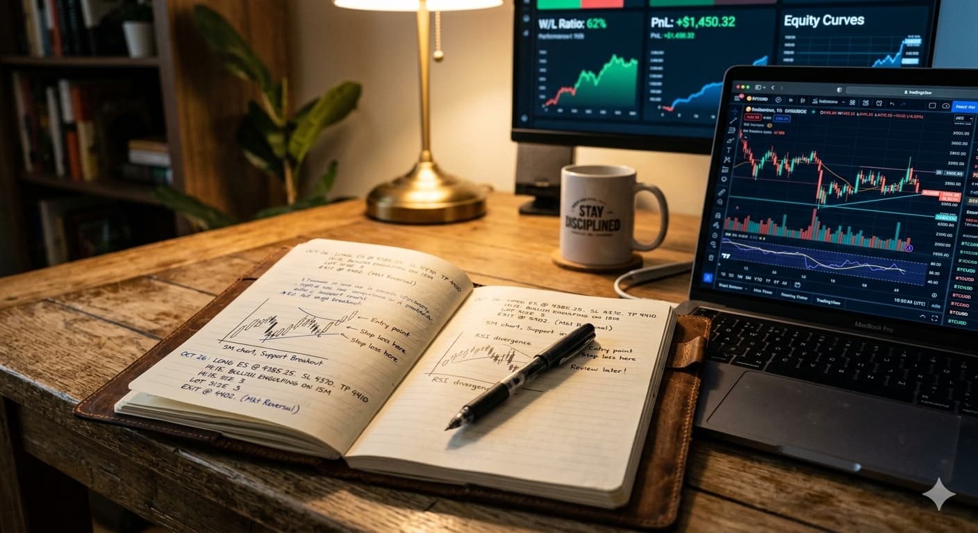 Trading journal and performance review