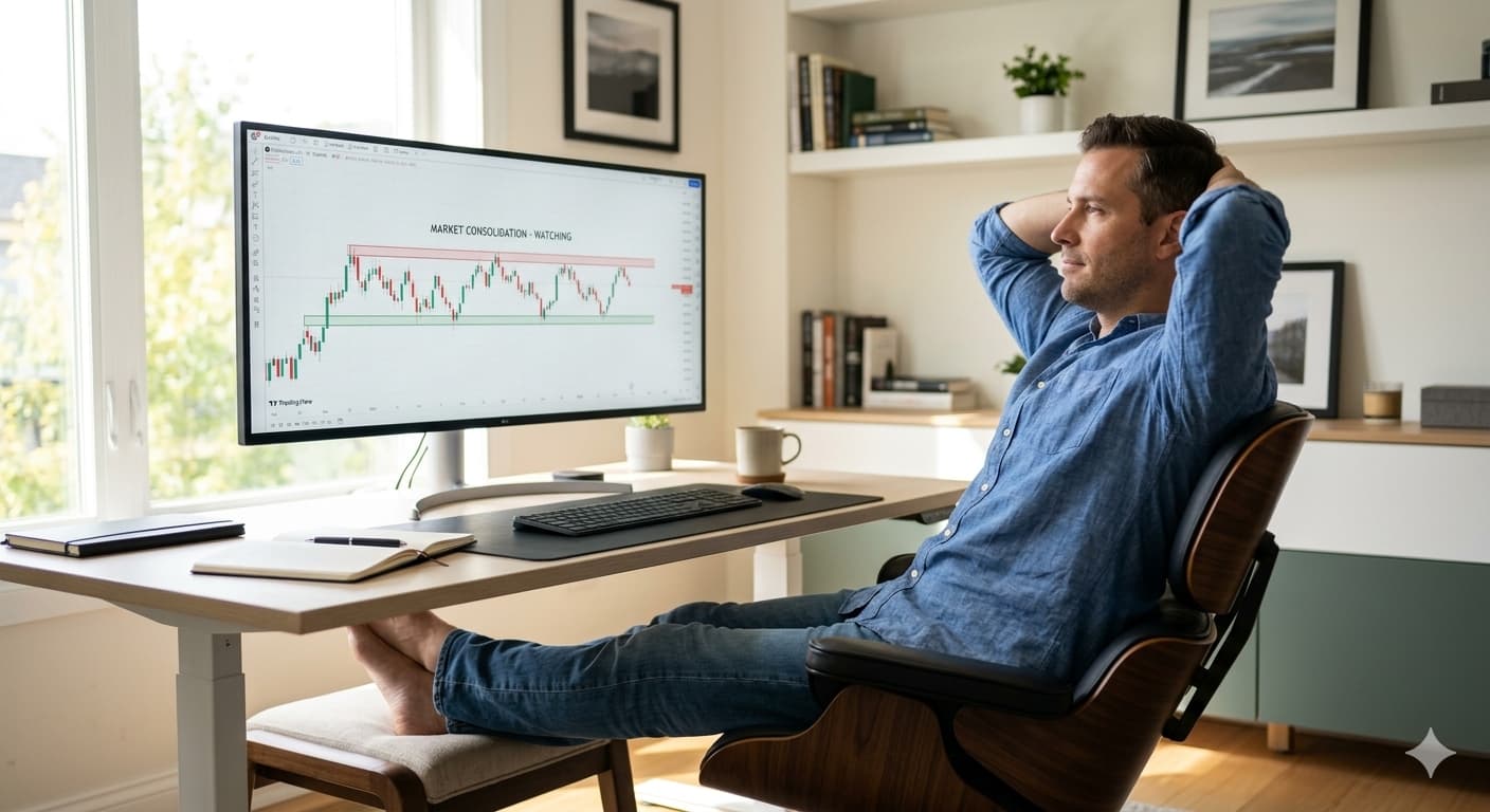 Patient trader waiting for the right setup